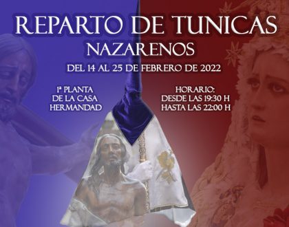 REPARTO DE TÚNICAS NAZARENOS 2022